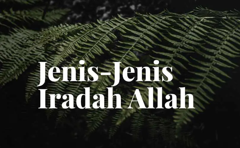 Jenis-Jenis Iradah (Kehendak) Allah