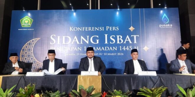 Pemerintah Tetapkan 1 Ramadan 1445 H Selasa 12 Maret, Menag: Jaga Toleransi dan Kekhusyukan Beribadah